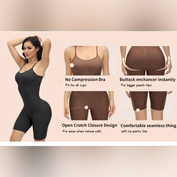 Shapewear Bodysuit for Women's Tummy Control - Picture 8 of 11